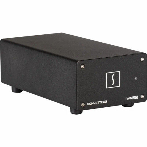 Sonnet Twin25G Dual-port 25GbE Thunderbolt Adapter with Two Included SFP28 Transceivers Sonnet Twin25G Dual-port 25GbE Thunderbolt Adapter with Two Included SFP28 Transceivers